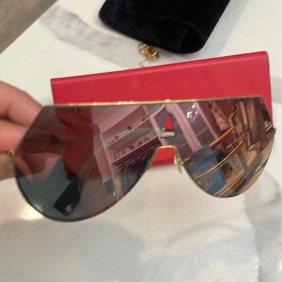 Fendi aviator rose gold glasses - Picture 5 of 8